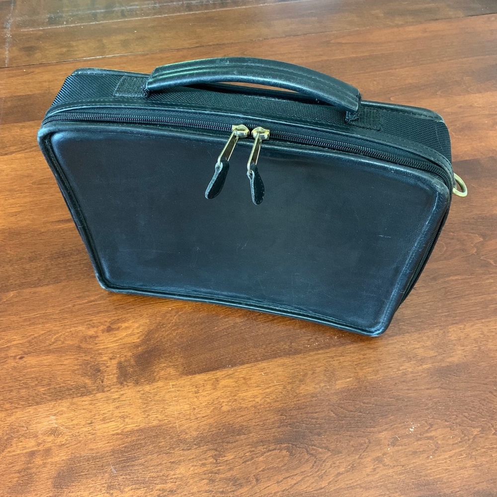 Vintage COACH Black Leather Mini-Brief